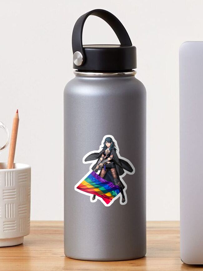 Thumbnail 1 of 3, Sticker, Gay Pride Female Byleth designed and sold by sherrywithawhy.