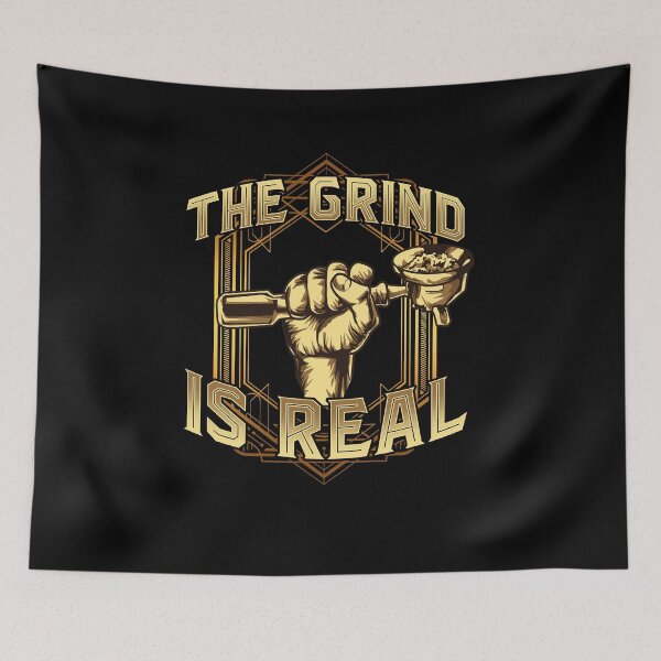 Item preview, The Grind is Real Coffee Tee Barista  designed and sold by Proficient  Tees.