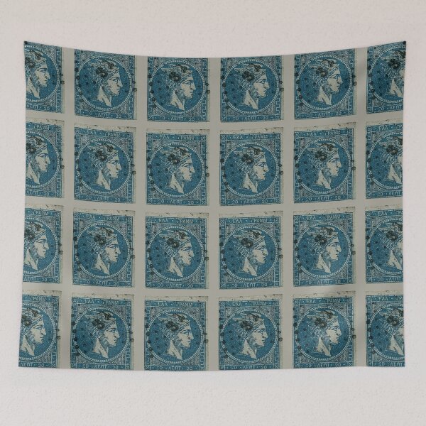 Item preview, Antique Hermes Stamp from Greece designed and sold by FuzzyHoney.