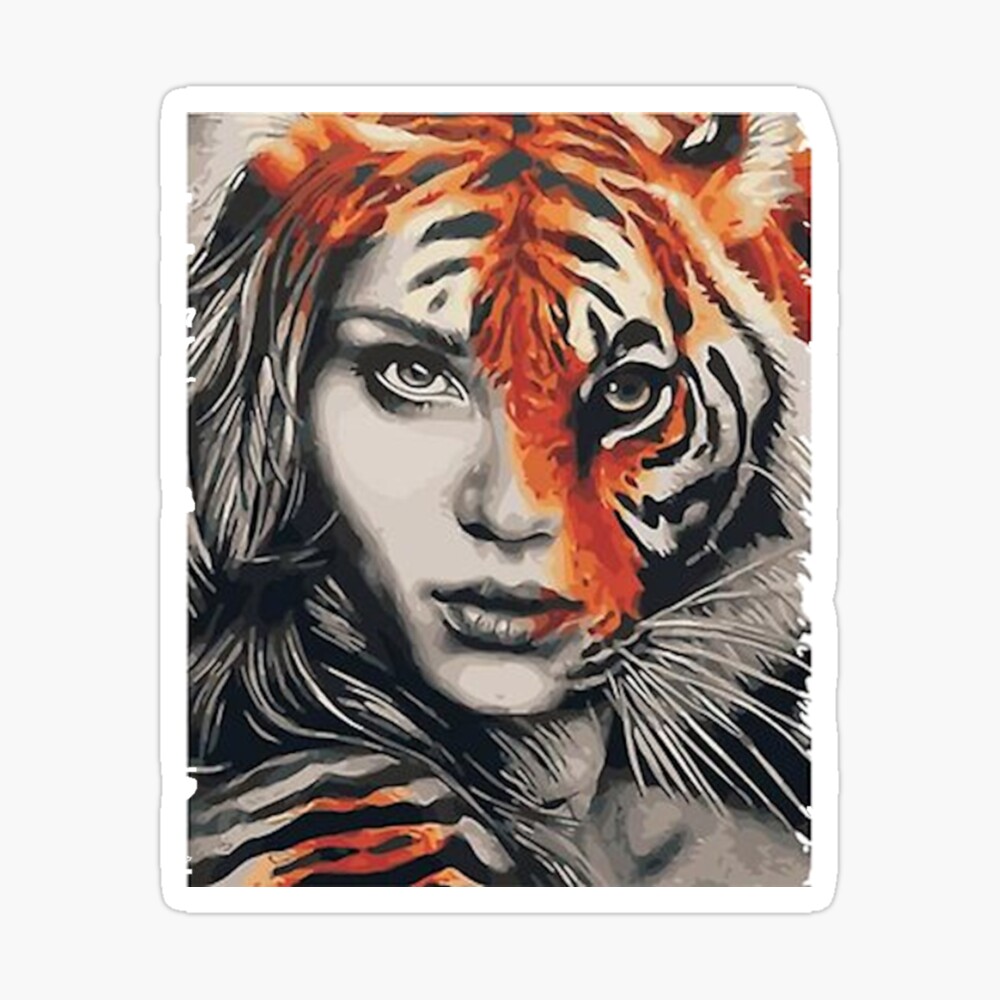 Lady ger Half Human Half Animal Beautiful Wildcat Poster By Smartnet77 Redbubble