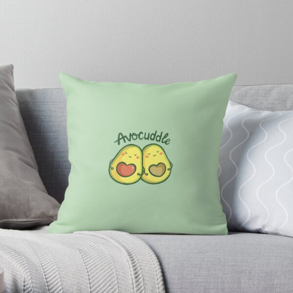Avocuddle Throw Pillow
