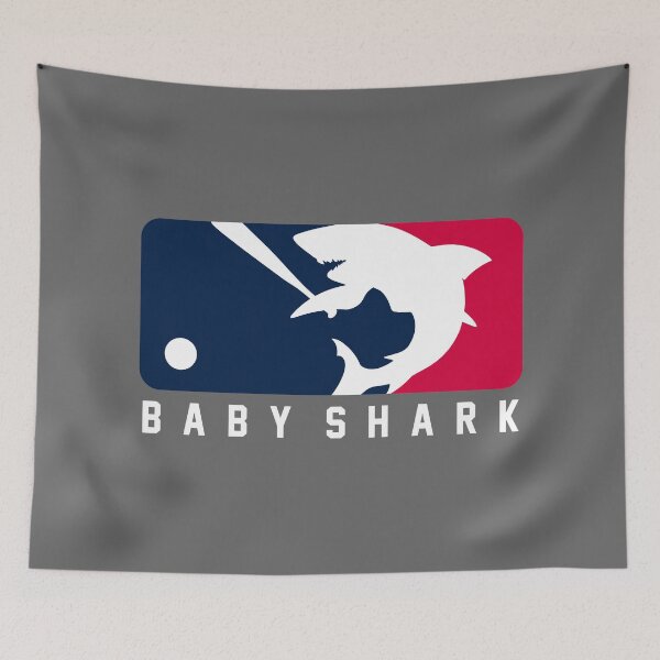 Item preview, MLB Baby Shark Logo - White designed and sold by dingdesigns.