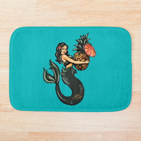 Item preview, Pineapple Mermaid Art  designed and sold by The Whiskey Ginger Design Shop.