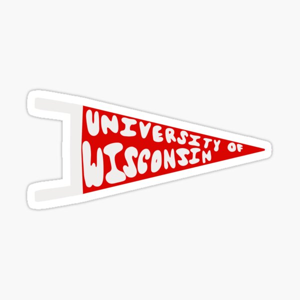 Vista previa del artículo con la obra «Bandera de UW-Madison», diseñado y vendido por hiddenruby.