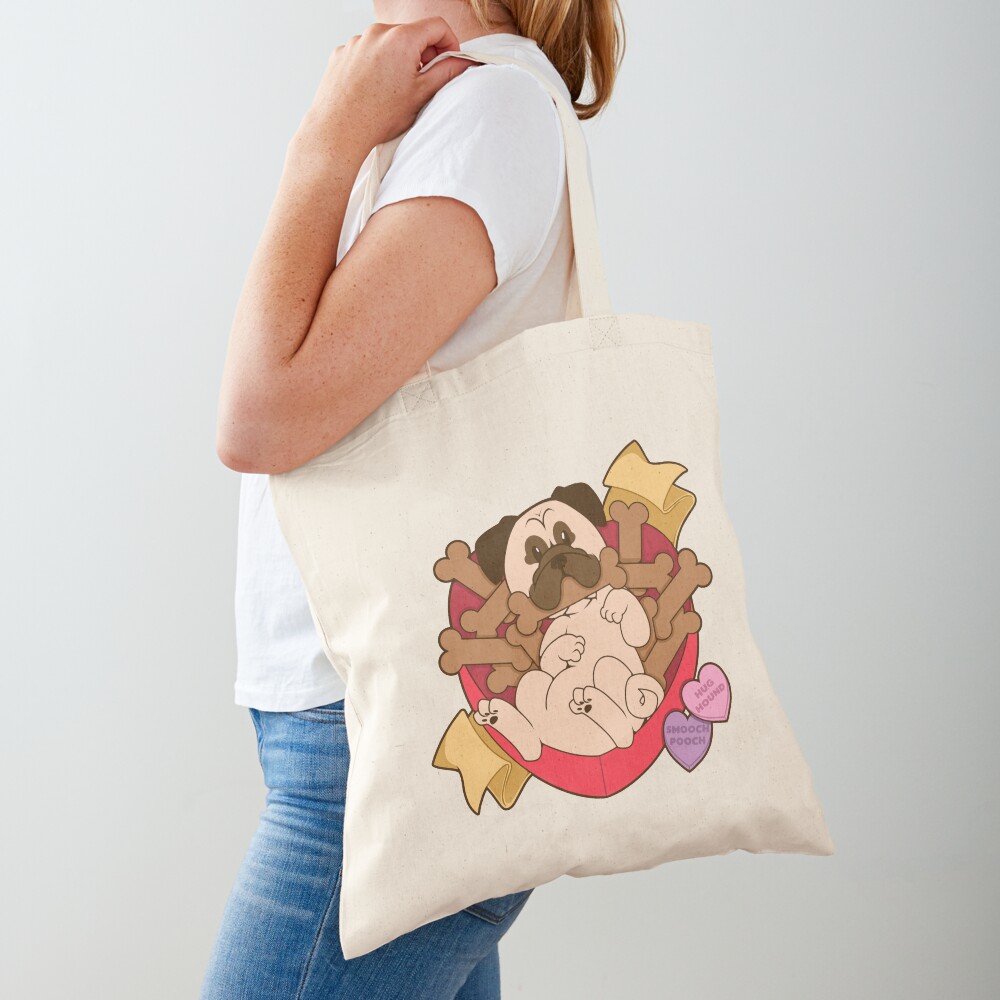 Valentines Box of Chocolates — Fawn Pug Tote Bag
