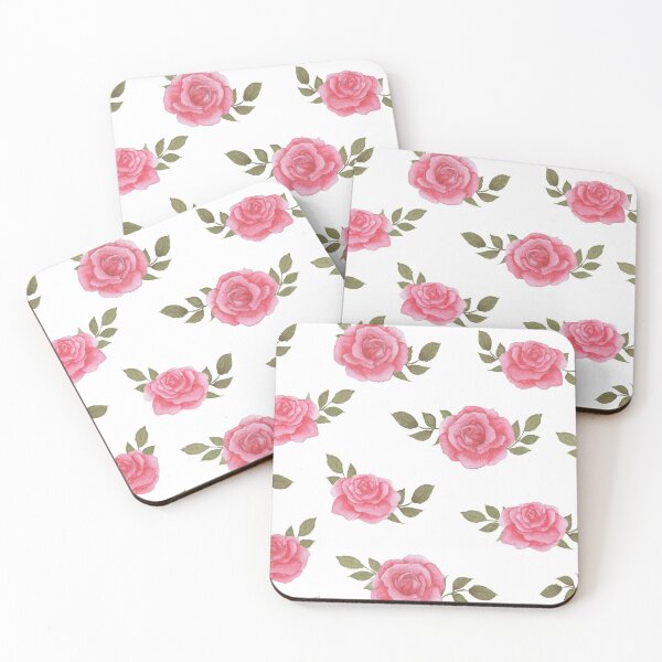 Item preview, Pink watercolour rose designed and sold by littlebluefawn.