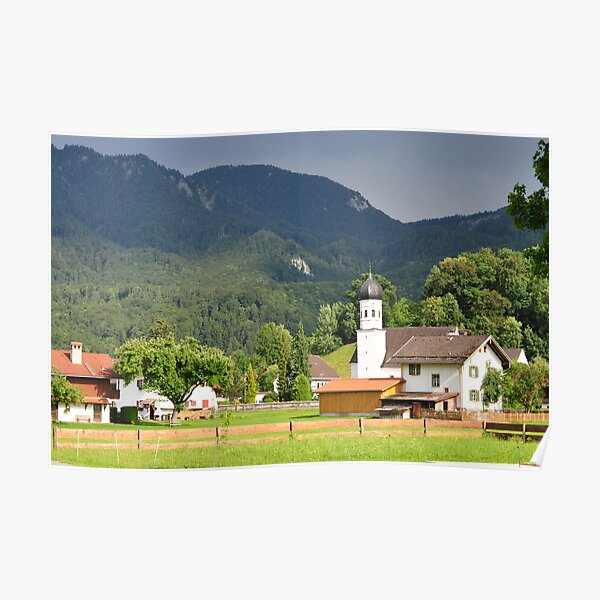 Hometown In Bavaria Oberbayern Ii Poster For Sale By Daidalos