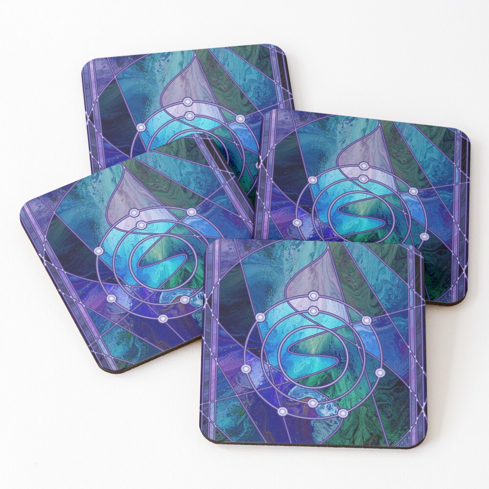 Element 9: Fluorine Coasters (Set of 4)
