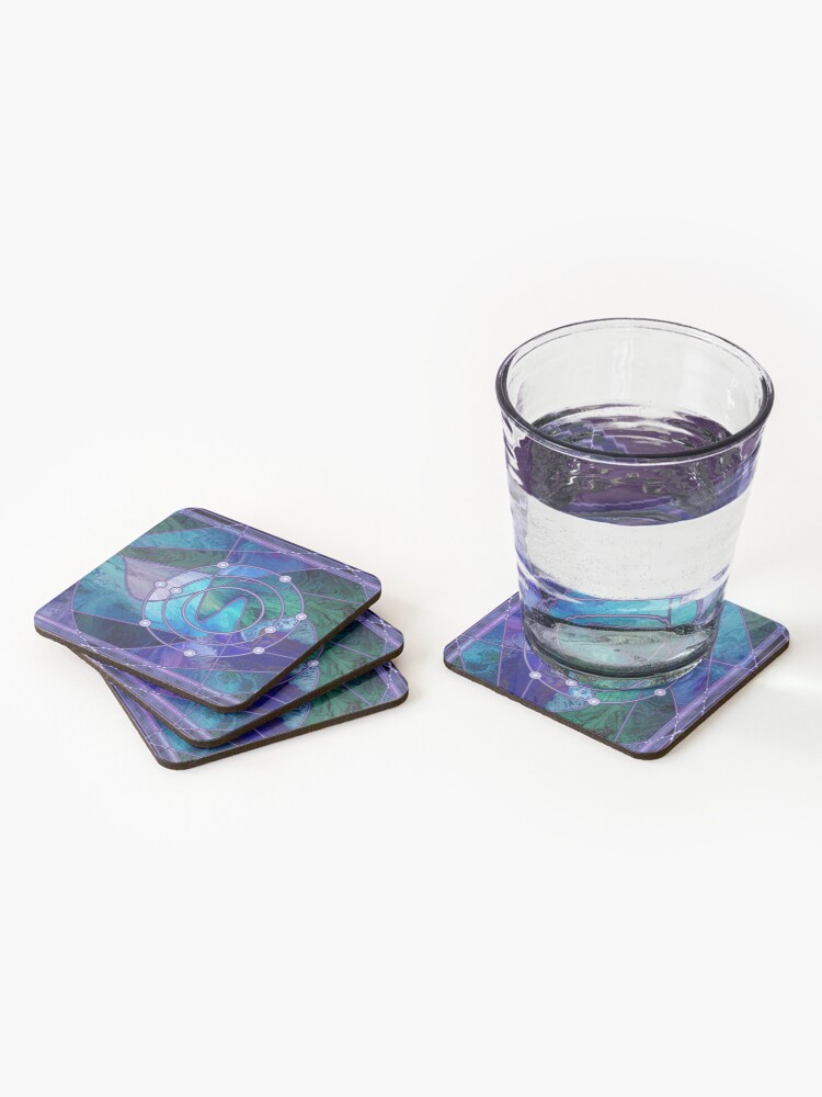 Alternate view of Element 9: Fluorine Coasters (Set of 4)