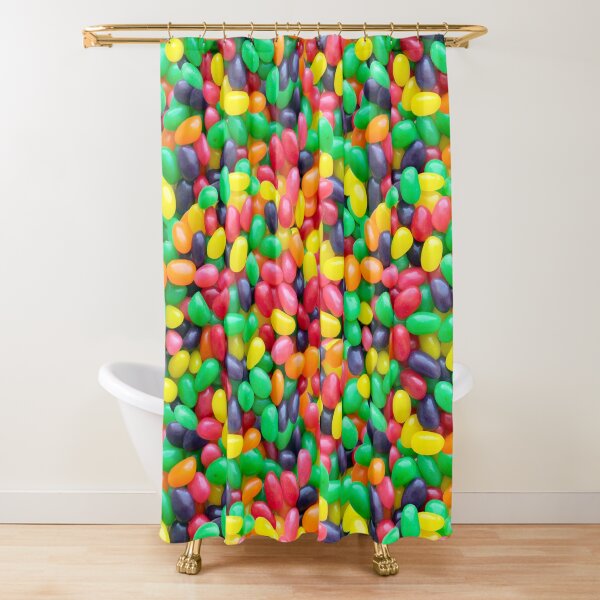 Jelly Bean Real Candy Pattern Shower Curtain