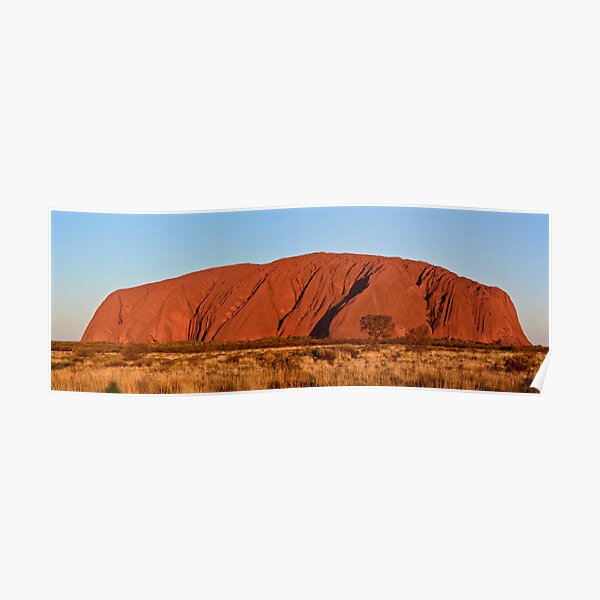 Uluru at sunset Poster