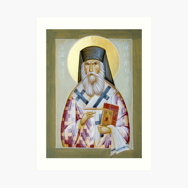 St Nektarios of Aigina Art Print