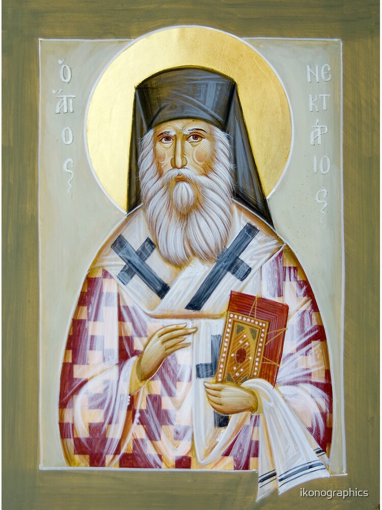 St Nektarios of Aigina by ikonographics