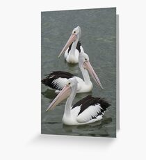 3 in a Row Greeting Card