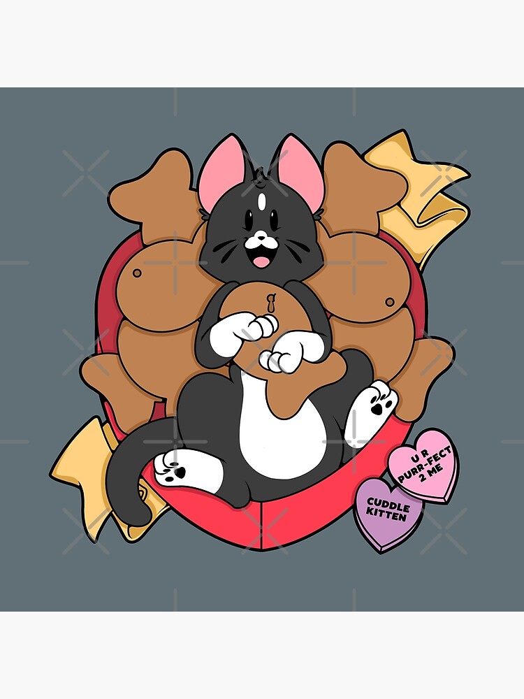 Valentines Box of Chocolates — Tuxedo Cat by PupcakesCupcats