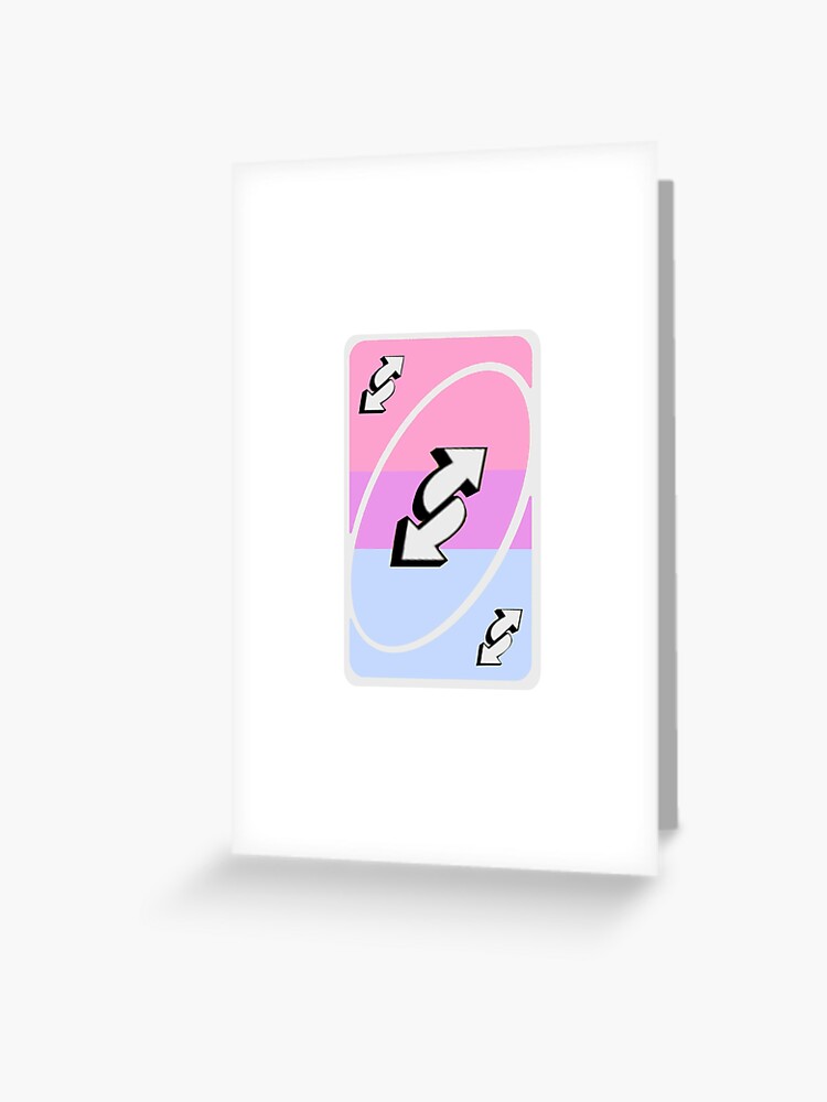 bi uno reverse Greeting Card for Sale by the-mushroomman