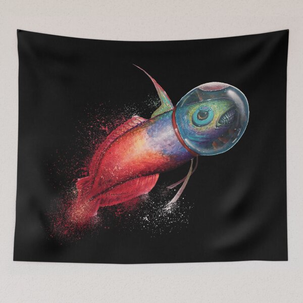 Item preview, Fire Goby Dartfish Swimming Into Space designed and sold by DontTouchHutch.