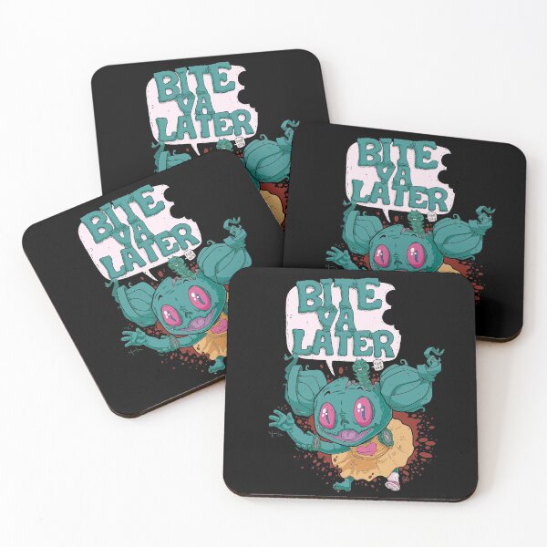 Item preview, Adorable little zombie baby excitedly waving goodbye, while shouting "Bite Ya Later" designed and sold by TwEE-N-Toast.