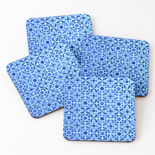 Item preview, OASIS 9 mosaic Morocco Essaouira tradition ornament wall star blue green orange patterns designed and sold by dragonemma.