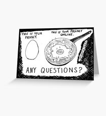 Internet Privacy Greeting Card