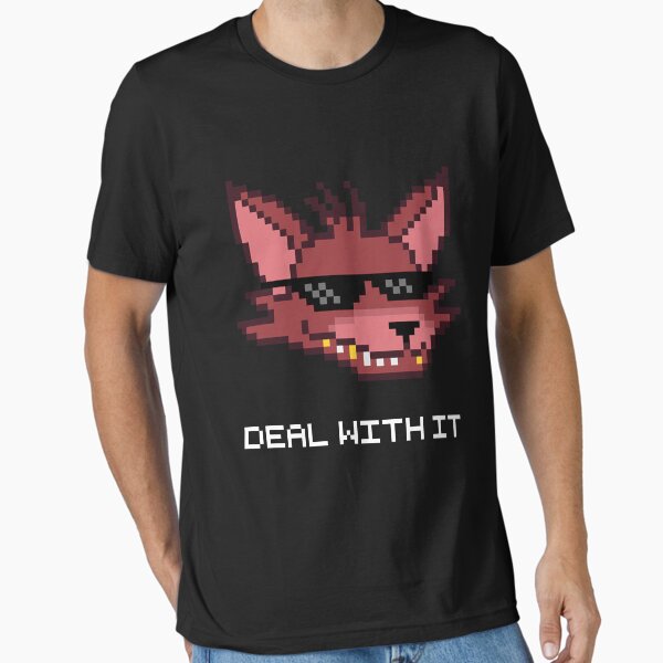 Item preview, Five Nights at Freddy's - FNAF - Foxy - Deal With It (White Font) designed and sold by Kaiserin.