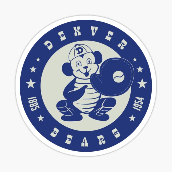 DENVER BEARS VINTAGE BASEBALL RETRO TEAM SHIRT AND STICKER