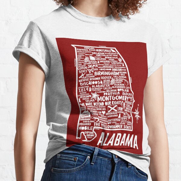 Birmingham Alabama Map Merch Gifts for Sale Redbubble