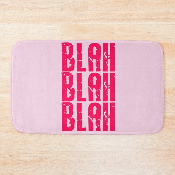 Item preview, Blah Blah Blah print - Bright Pink designed and sold by Skippingbird.