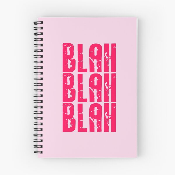 Item preview, Blah Blah Blah print - Bright Pink designed and sold by Skippingbird.