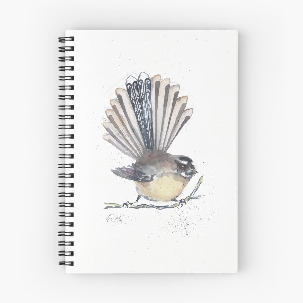 Item preview, Piwakawaka native New Zealand fantail designed and sold by ElizabethKiwi.