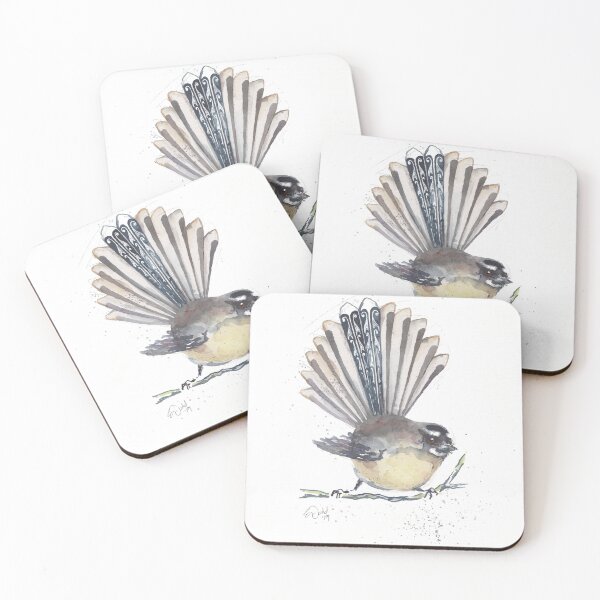 Item preview, Piwakawaka native New Zealand fantail designed and sold by ElizabethKiwi.