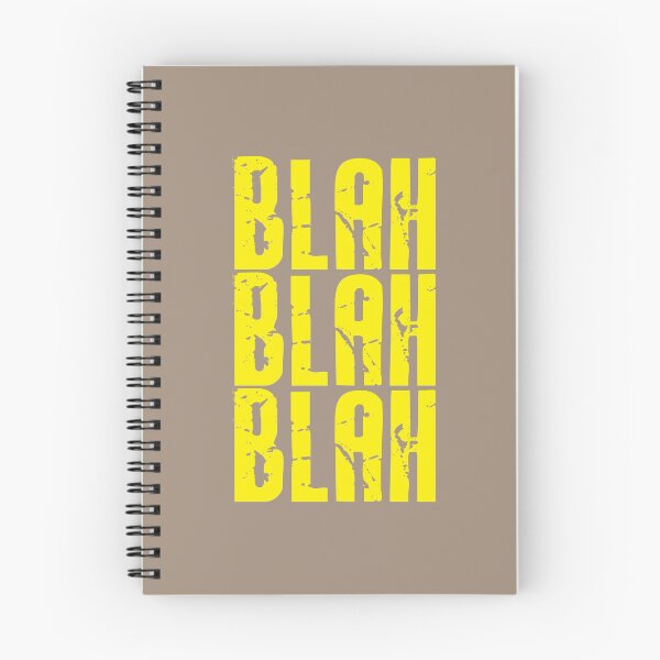 Item preview, Blah Blah Blah print - Bright Yellow designed and sold by Skippingbird.