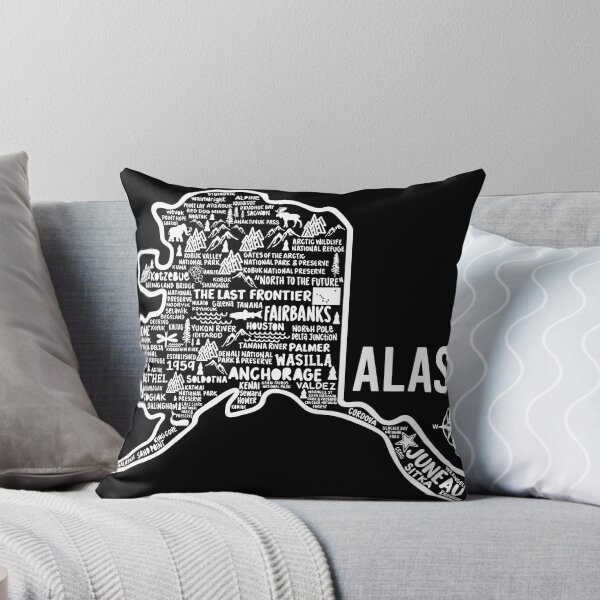 Item preview, Alaska Map designed and sold by fiberandgloss.