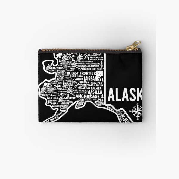 Item preview, Alaska Map designed and sold by fiberandgloss.