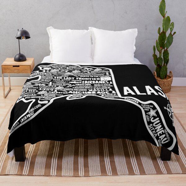 Item preview, Alaska Map designed and sold by fiberandgloss.