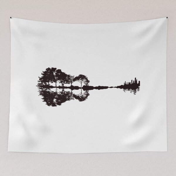 Item preview, Guitar tree forest Slim Fit T-Shirt designed and sold by yani69.