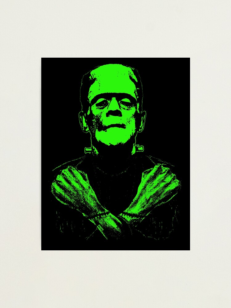 Frankenstein Ghosts Color Changing Green Permanent Vinyl on a