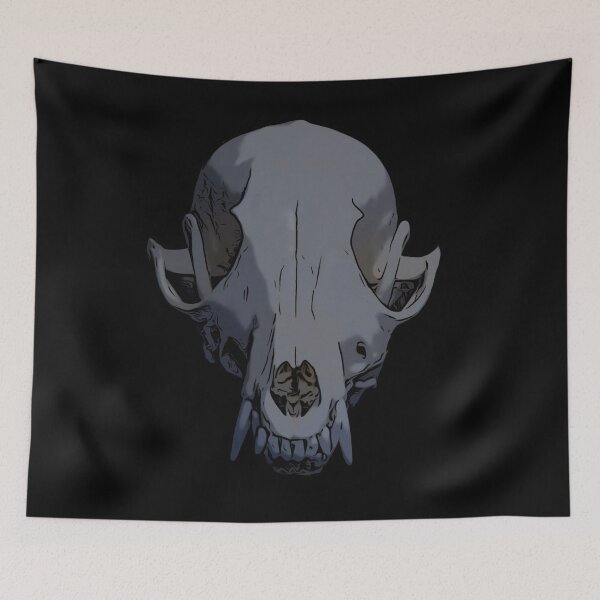 Item preview, Light Grey Fox Skull Graphic Little Shop of Oddities designed and sold by Little Shop  of Oddities.