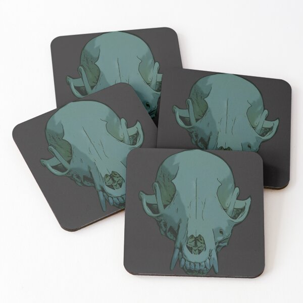 Item preview, Pale Teal Fox Skull Graphic Little Shop of Oddities designed and sold by Little Shop  of Oddities.