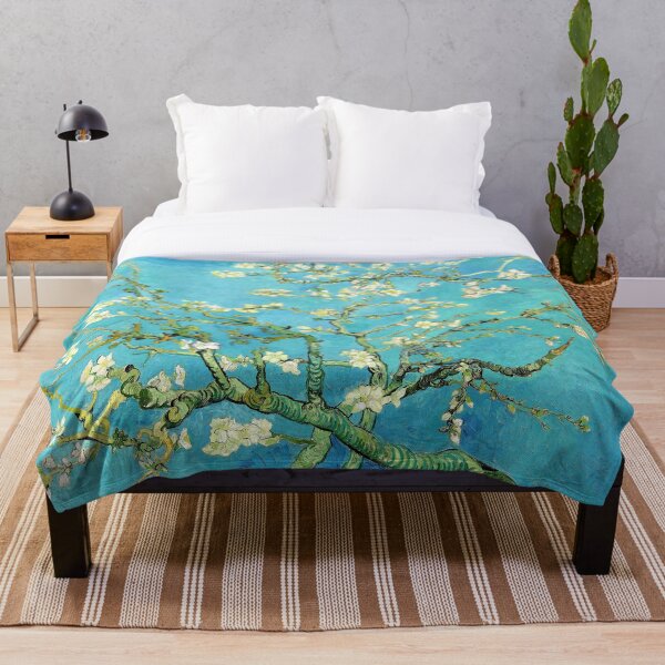 Vincent Van Gogh Almond Blossoms Throw Blanket