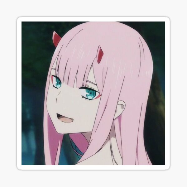 Zero Two Glitch Stickers Redbubble