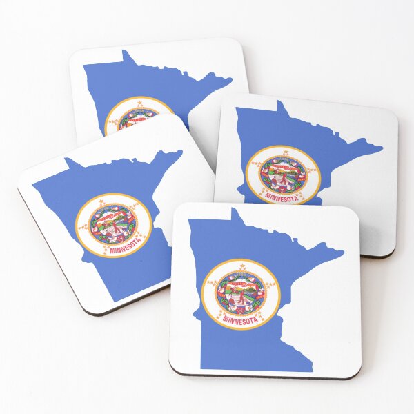 Item preview, Minnesota Flag Map designed and sold by marosharaf.