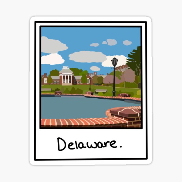 Delaware Polaroid ! Sticker