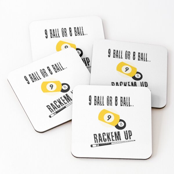 Item preview, 9 ball or  8 ball Rackem up Funny Pool Players  Billiards Gift designed and sold by sols.