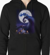 My Little Pony - MLP - Nightmare Before Christmas - Princess Luna's Lament Zipped Hoodie