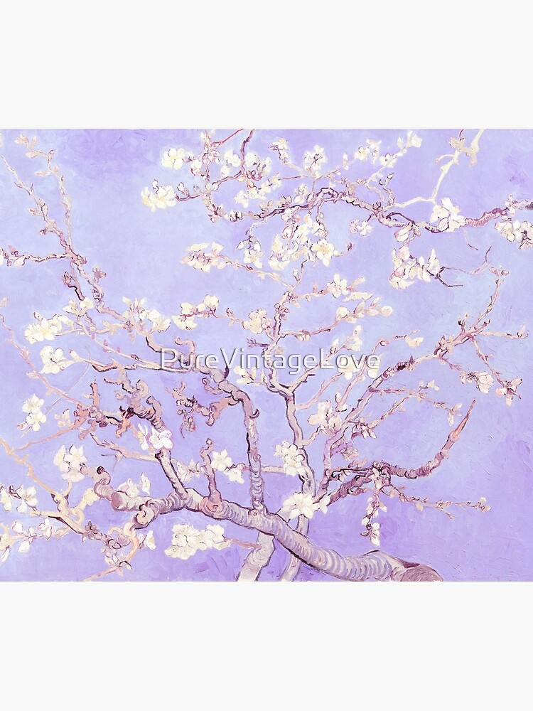 Vincent Van Gogh almond blossoms lavender by PureVintageLove