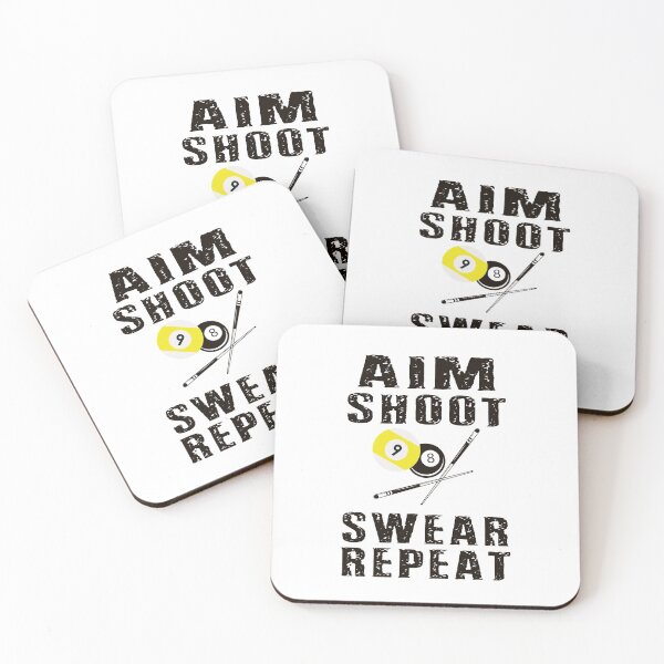 Item preview, Aim Shoot Swear Repeat Funny Pool Players  Billiards Gift designed and sold by sols.