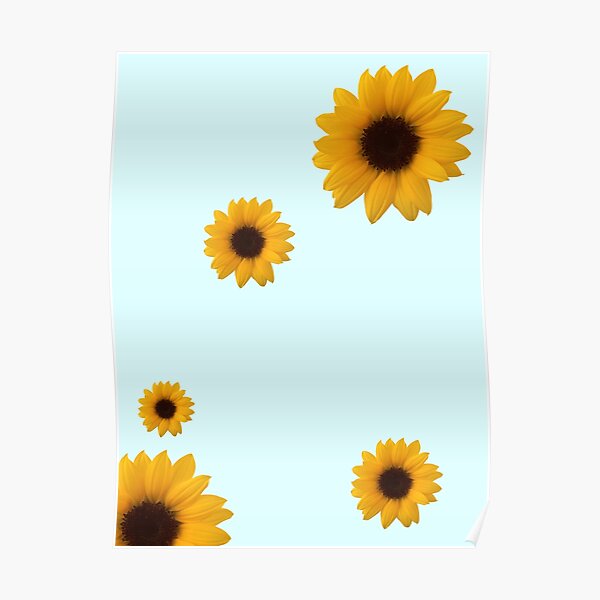 Sunflowers Tumblr Posters Redbubble - aesthetic sunflowers roblox