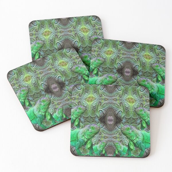 Item preview,   GREEN FLORIDA TROPICAL IGUANAS DECORATIVE  SCALES ART designed and sold by sharlesart.