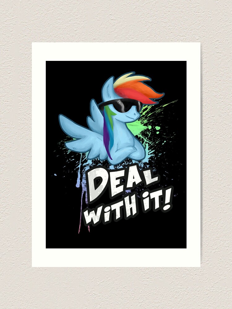 Rainbow Dash My Little Pony Friendship is Magic Art Print 